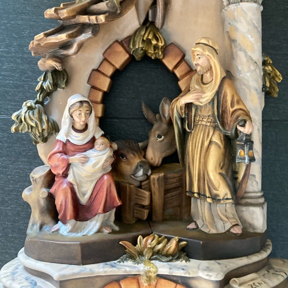 Zeni Wood Nativity Scene - made in Italy - Picture 2 of 4